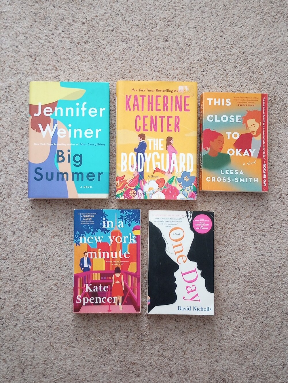 Big Summer The Bodyguard This Close To Okay In A New York Minute One Day Books